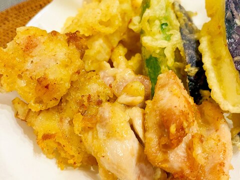 ★天ぷら★鶏、なす、れんこん、おくら